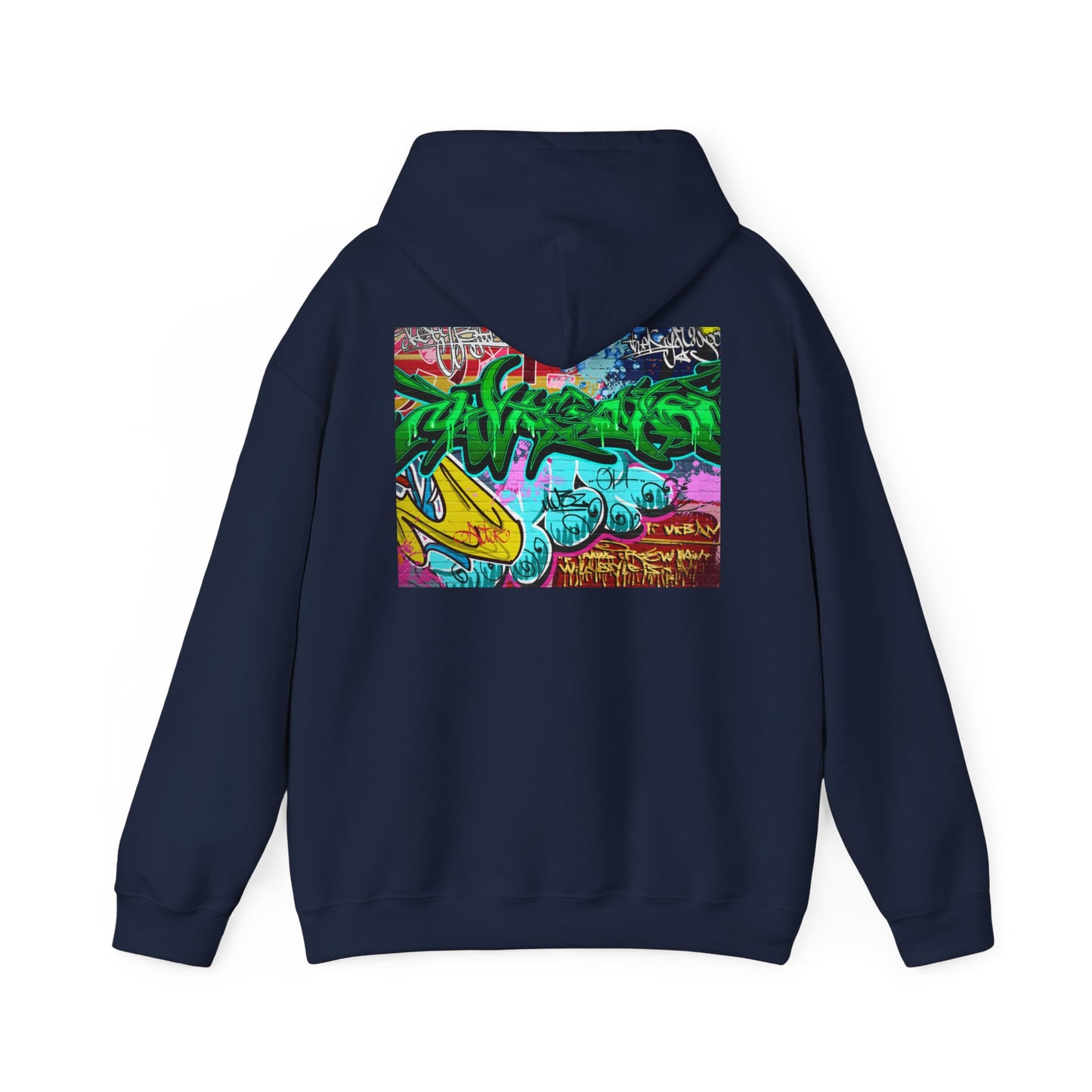Urban Graffiti Unisex Hoodie, Trendy Streetwear Pullover, Casual Outfit for Hipsters, Graffiti Art Lover Gift, Cozy Sweatshirt