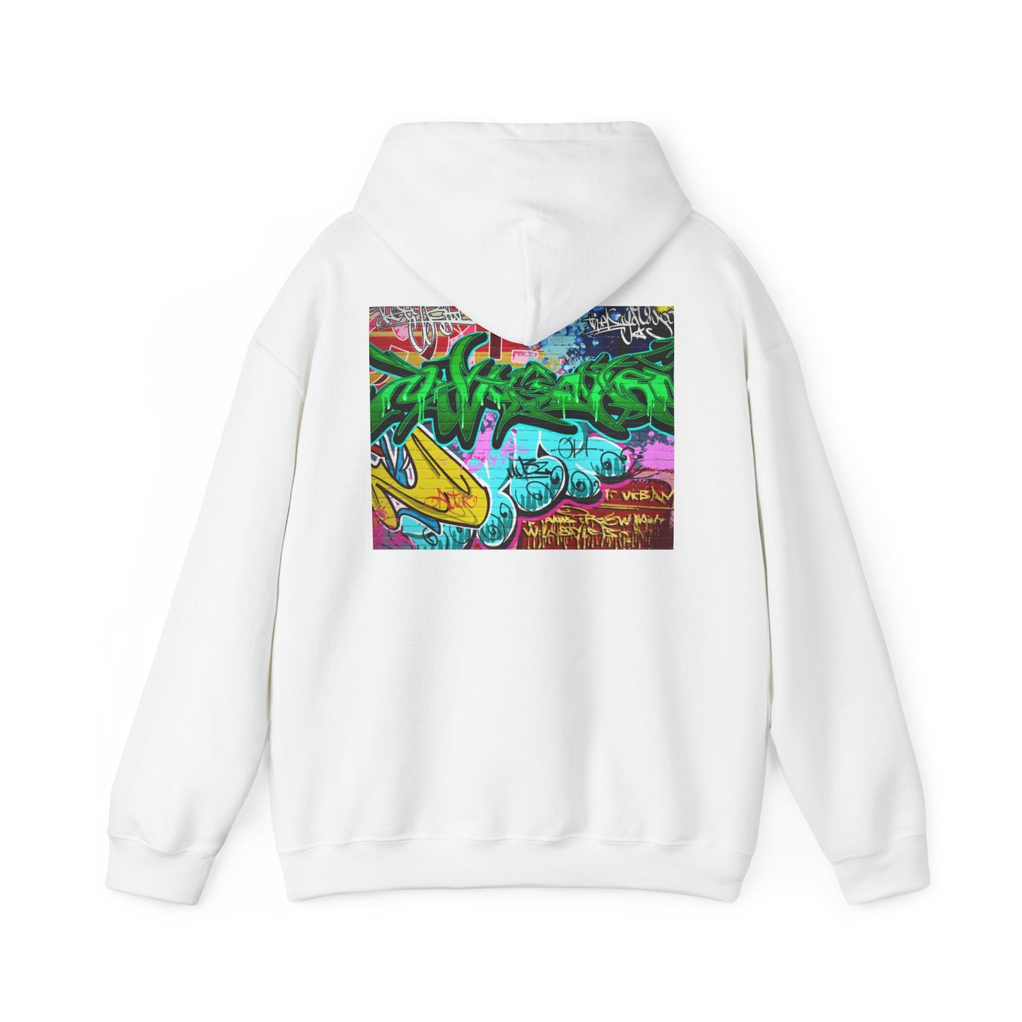 Urban Graffiti Unisex Hoodie, Trendy Streetwear Pullover, Casual Outfit for Hipsters, Graffiti Art Lover Gift, Cozy Sweatshirt