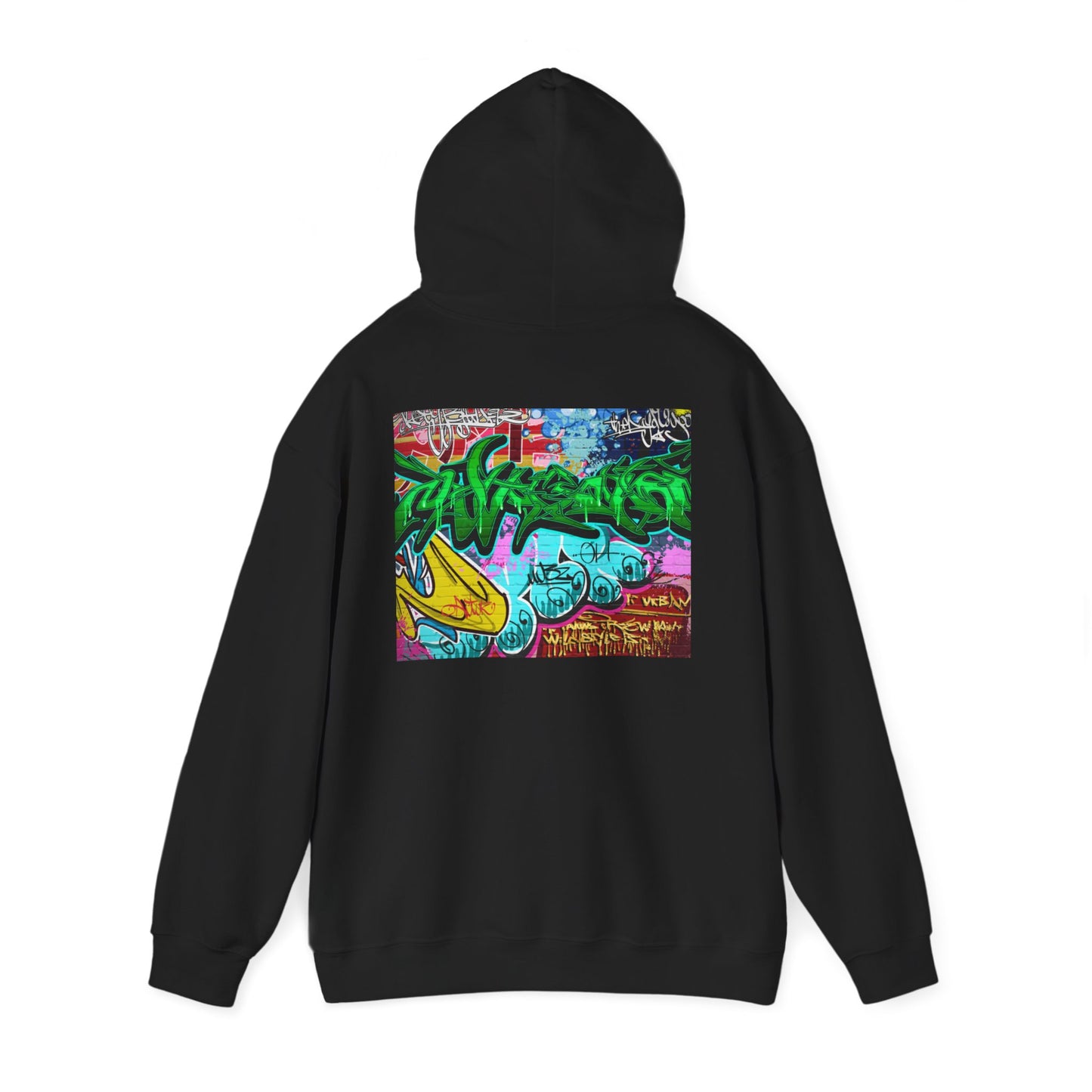 Urban Graffiti Unisex Hoodie, Trendy Streetwear Pullover, Casual Outfit for Hipsters, Graffiti Art Lover Gift, Cozy Sweatshirt