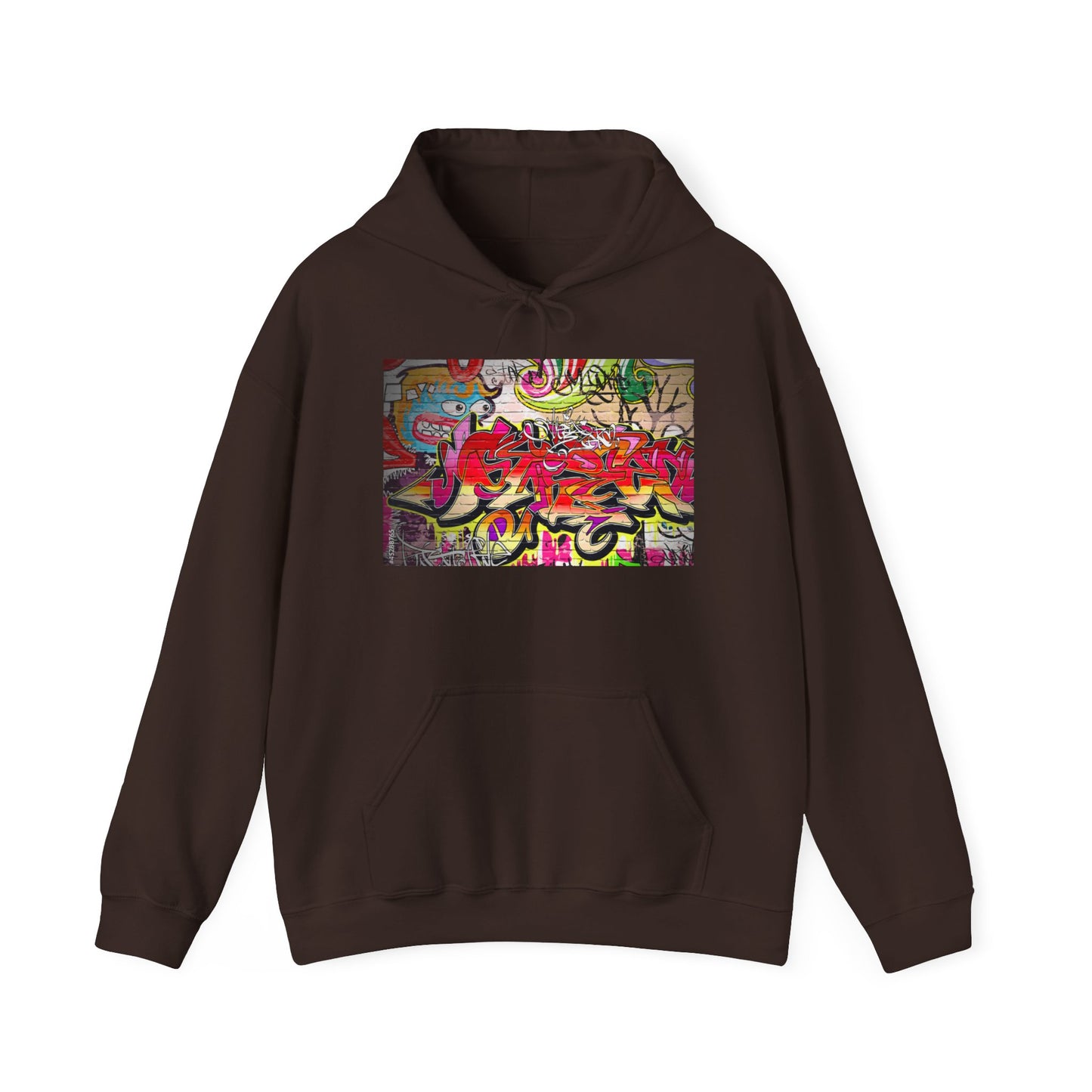 Urban Graffiti Unisex Hoodie, Trendy Streetwear Pullover, Casual Outfit for Hipsters, Graffiti Art Lover Gift, Cozy Sweatshirt