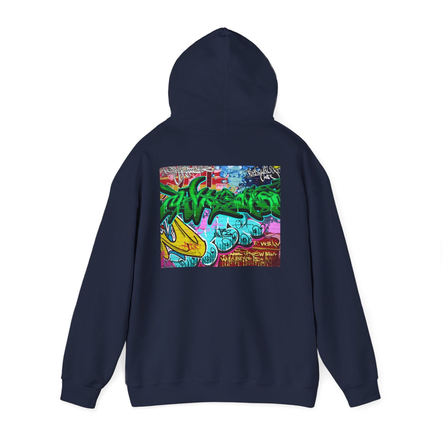 Urban Graffiti Unisex Hoodie, Trendy Streetwear Pullover, Casual Outfit for Hipsters, Graffiti Art Lover Gift, Cozy Sweatshirt