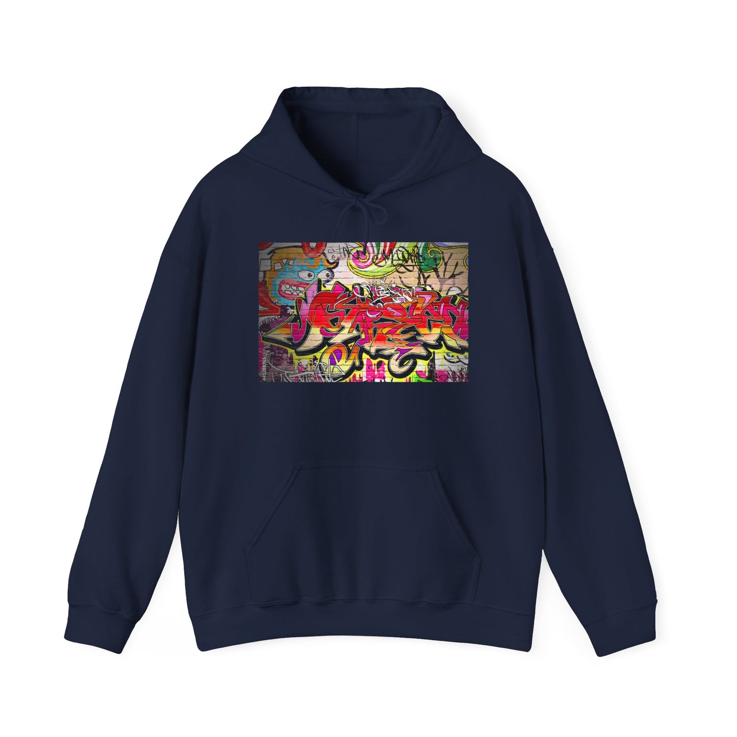 Urban Graffiti Unisex Hoodie, Trendy Streetwear Pullover, Casual Outfit for Hipsters, Graffiti Art Lover Gift, Cozy Sweatshirt