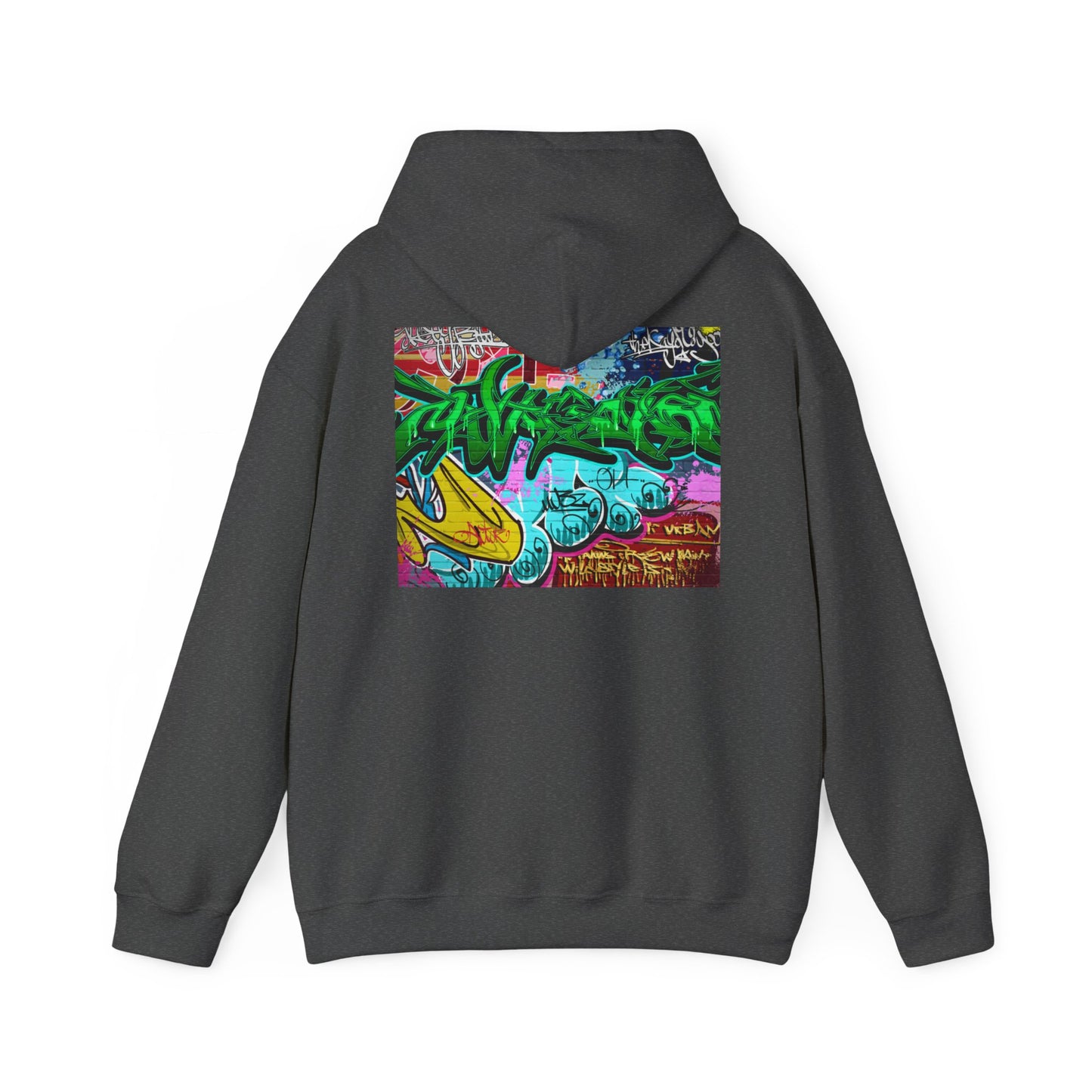Urban Graffiti Unisex Hoodie, Trendy Streetwear Pullover, Casual Outfit for Hipsters, Graffiti Art Lover Gift, Cozy Sweatshirt