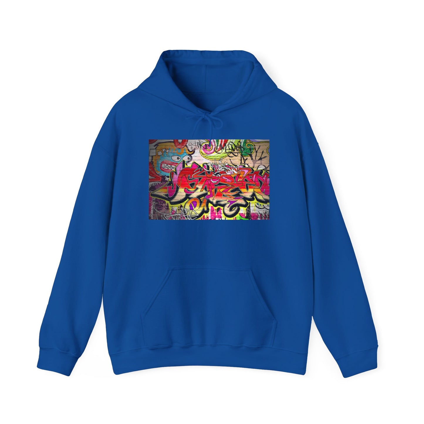 Urban Graffiti Unisex Hoodie, Trendy Streetwear Pullover, Casual Outfit for Hipsters, Graffiti Art Lover Gift, Cozy Sweatshirt