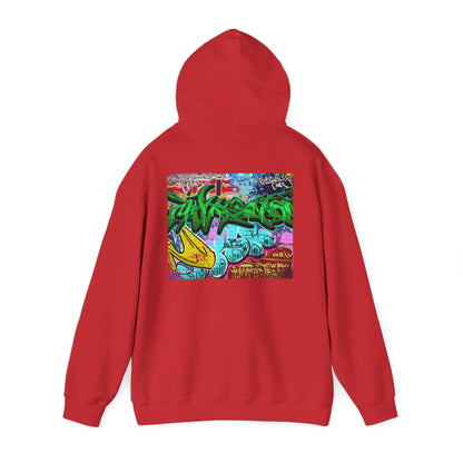 Urban Graffiti Unisex Hoodie, Trendy Streetwear Pullover, Casual Outfit for Hipsters, Graffiti Art Lover Gift, Cozy Sweatshirt