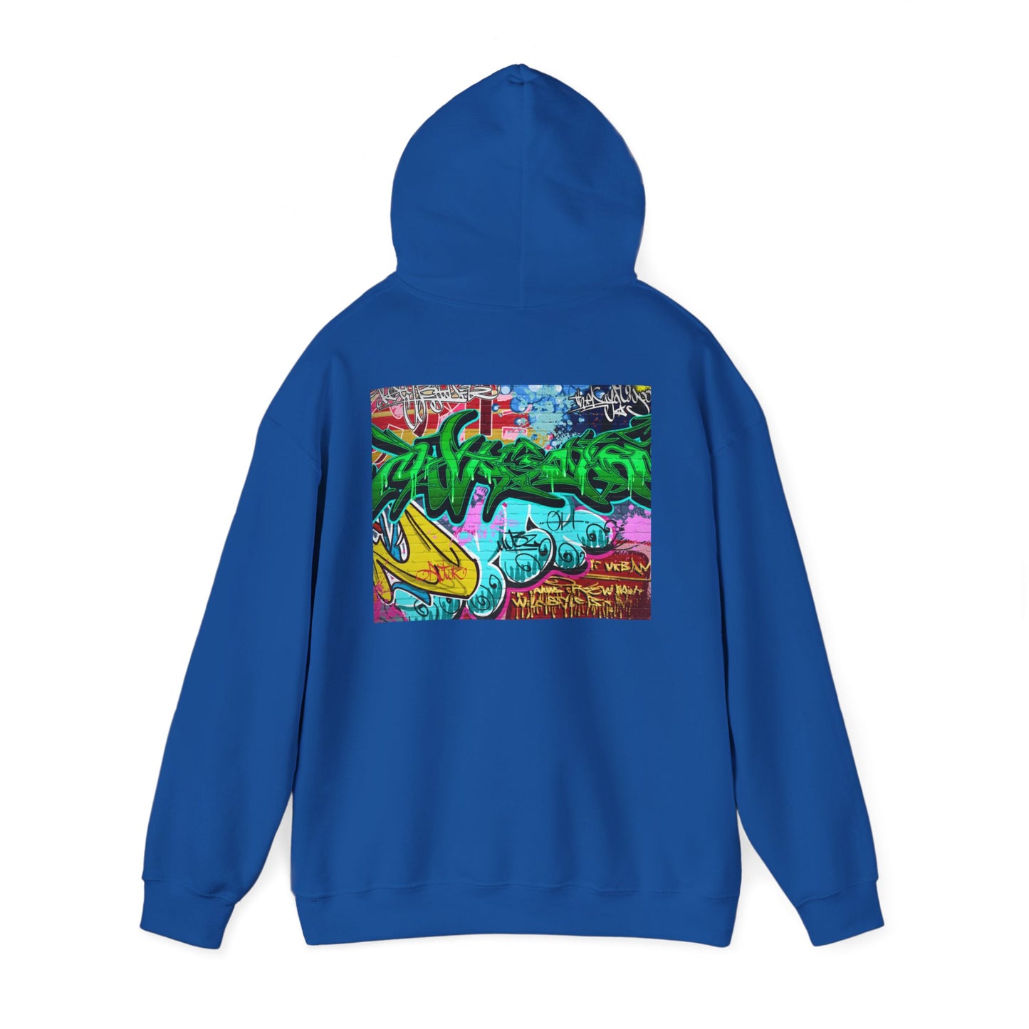 Urban Graffiti Unisex Hoodie, Trendy Streetwear Pullover, Casual Outfit for Hipsters, Graffiti Art Lover Gift, Cozy Sweatshirt