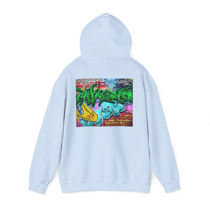 Urban Graffiti Unisex Hoodie, Trendy Streetwear Pullover, Casual Outfit for Hipsters, Graffiti Art Lover Gift, Cozy Sweatshirt