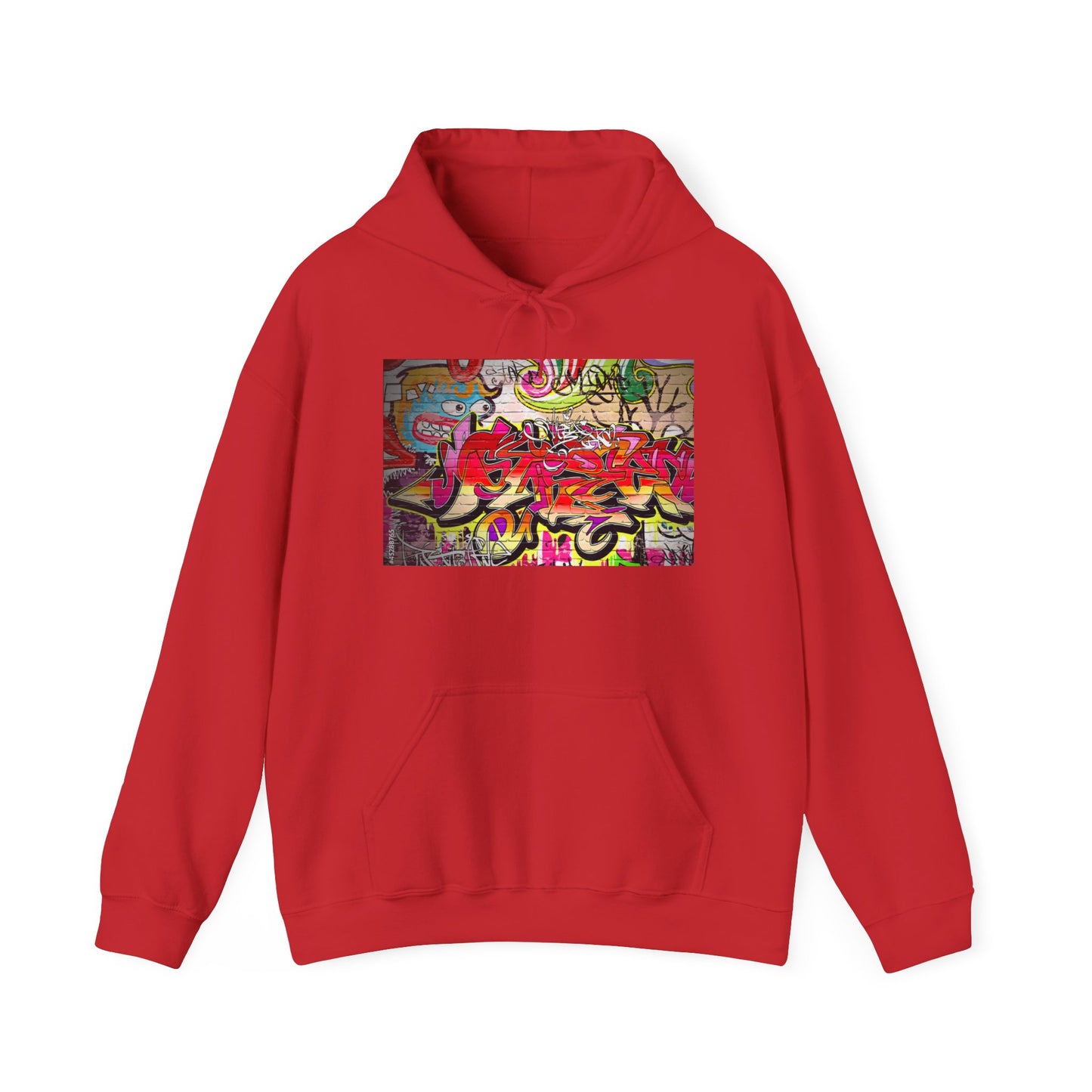Urban Graffiti Unisex Hoodie, Trendy Streetwear Pullover, Casual Outfit for Hipsters, Graffiti Art Lover Gift, Cozy Sweatshirt