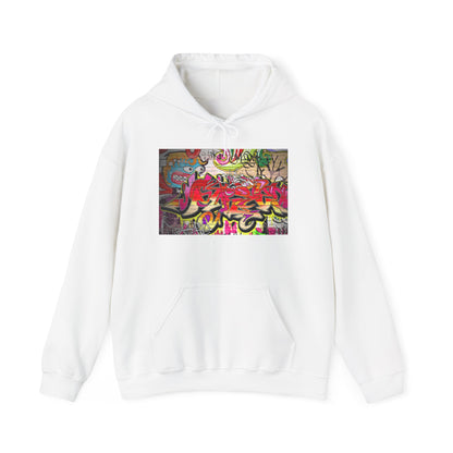 Urban Graffiti Unisex Hoodie, Trendy Streetwear Pullover, Casual Outfit for Hipsters, Graffiti Art Lover Gift, Cozy Sweatshirt