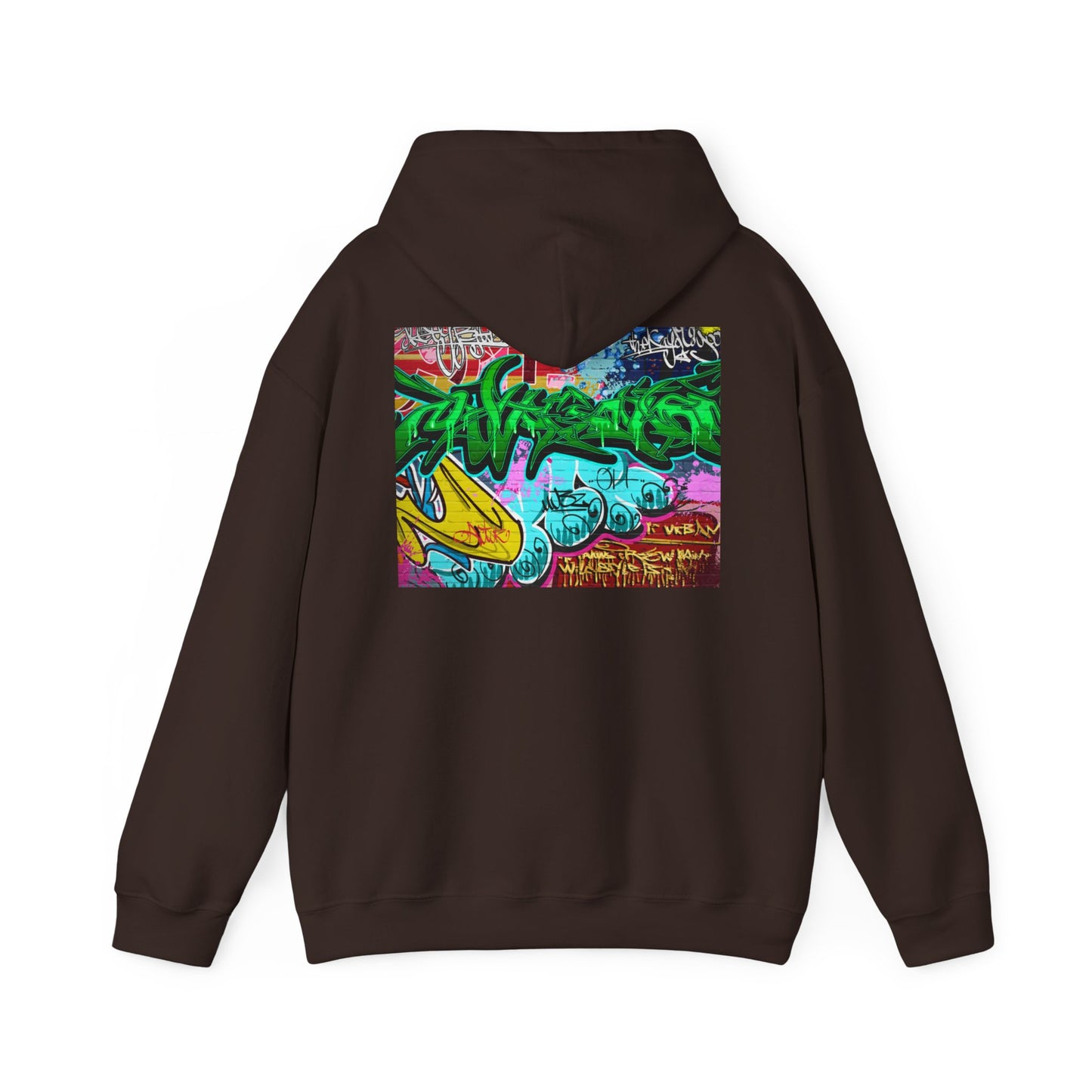 Urban Graffiti Unisex Hoodie, Trendy Streetwear Pullover, Casual Outfit for Hipsters, Graffiti Art Lover Gift, Cozy Sweatshirt