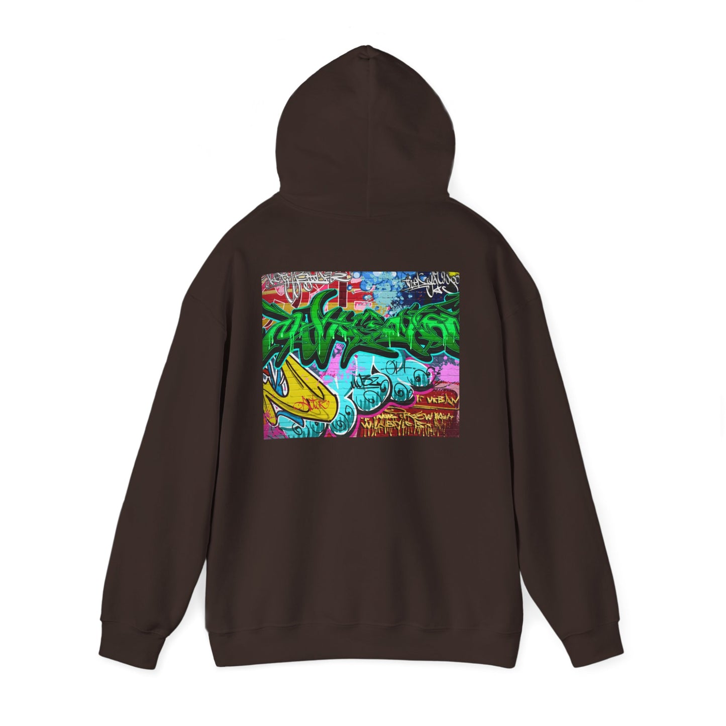 Urban Graffiti Unisex Hoodie, Trendy Streetwear Pullover, Casual Outfit for Hipsters, Graffiti Art Lover Gift, Cozy Sweatshirt