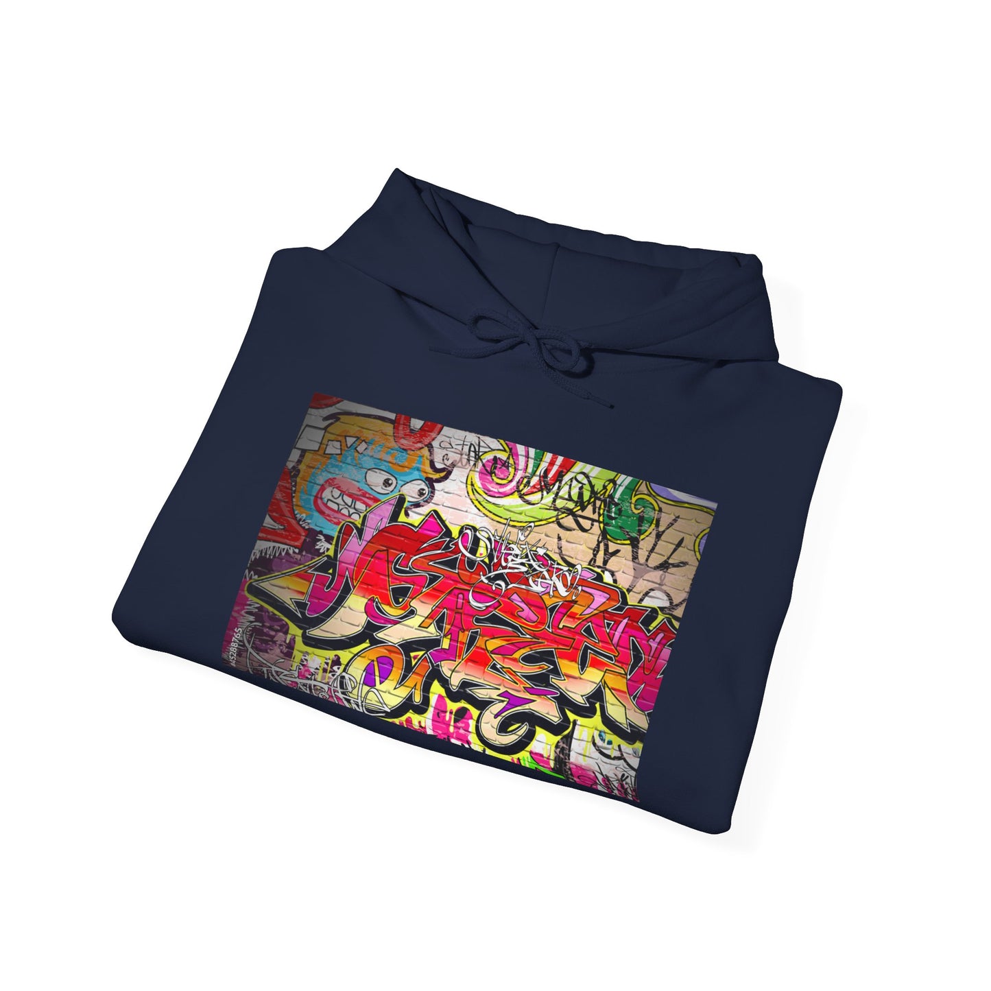 Urban Graffiti Unisex Hoodie, Trendy Streetwear Pullover, Casual Outfit for Hipsters, Graffiti Art Lover Gift, Cozy Sweatshirt