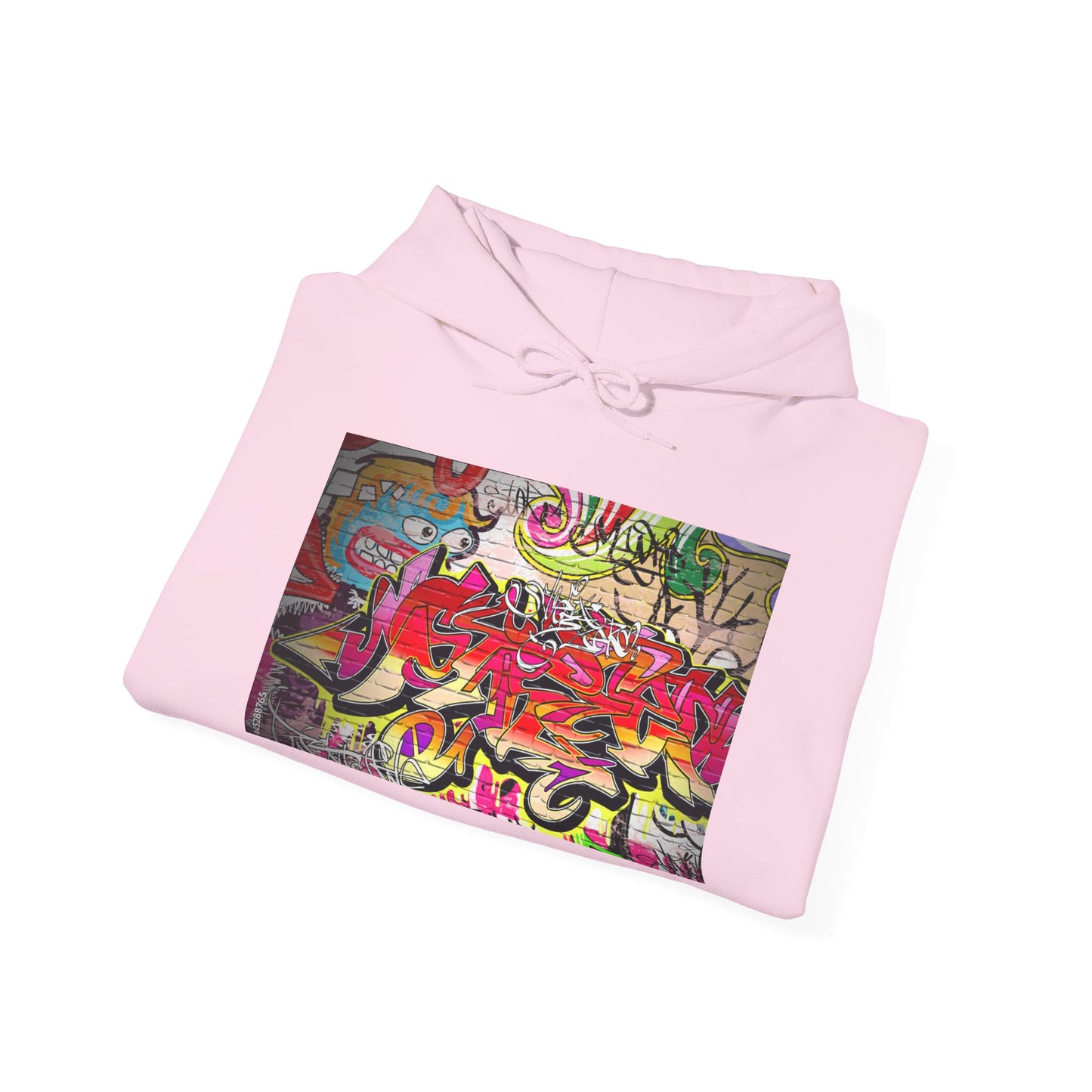 Urban Graffiti Unisex Hoodie, Trendy Streetwear Pullover, Casual Outfit for Hipsters, Graffiti Art Lover Gift, Cozy Sweatshirt