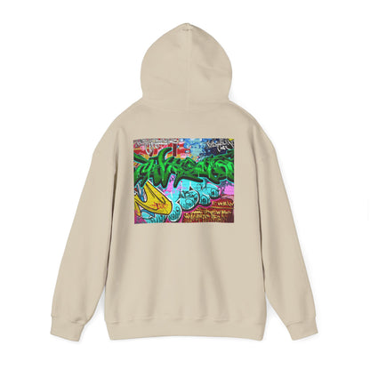 Urban Graffiti Unisex Hoodie, Trendy Streetwear Pullover, Casual Outfit for Hipsters, Graffiti Art Lover Gift, Cozy Sweatshirt