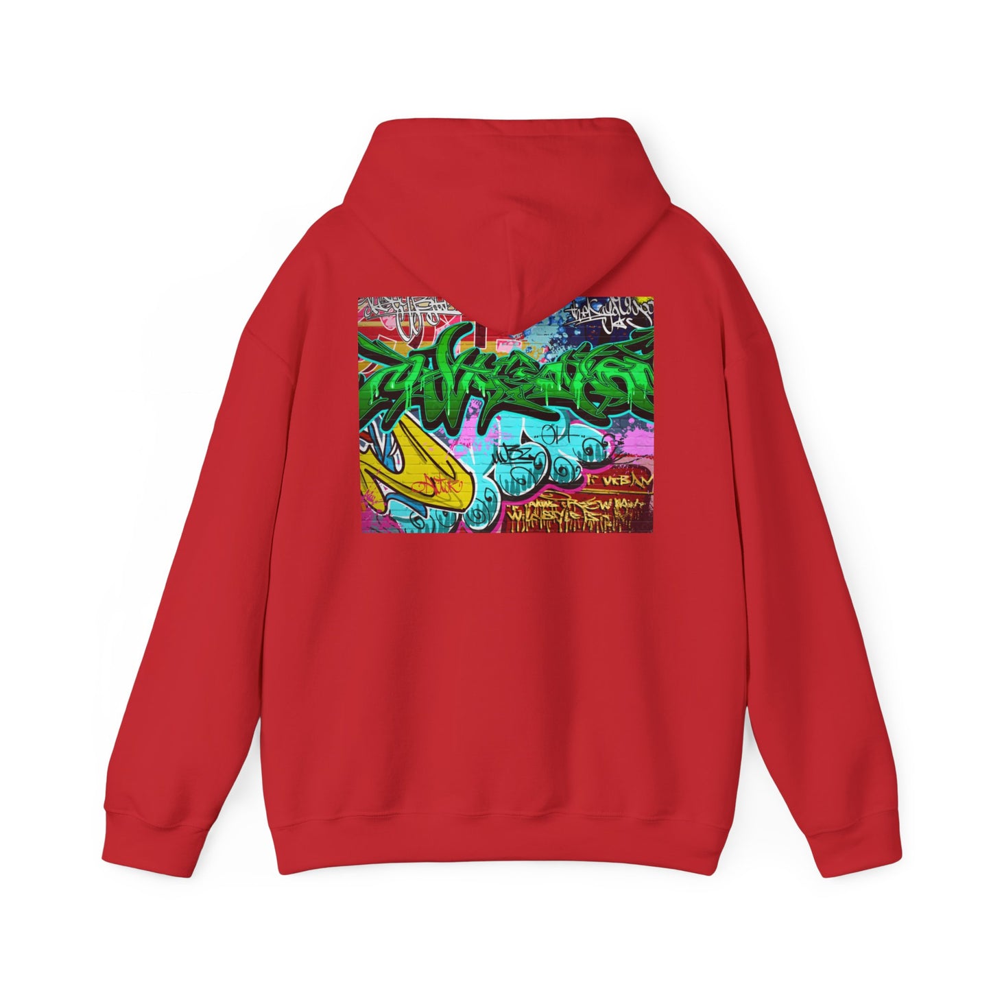 Urban Graffiti Unisex Hoodie, Trendy Streetwear Pullover, Casual Outfit for Hipsters, Graffiti Art Lover Gift, Cozy Sweatshirt