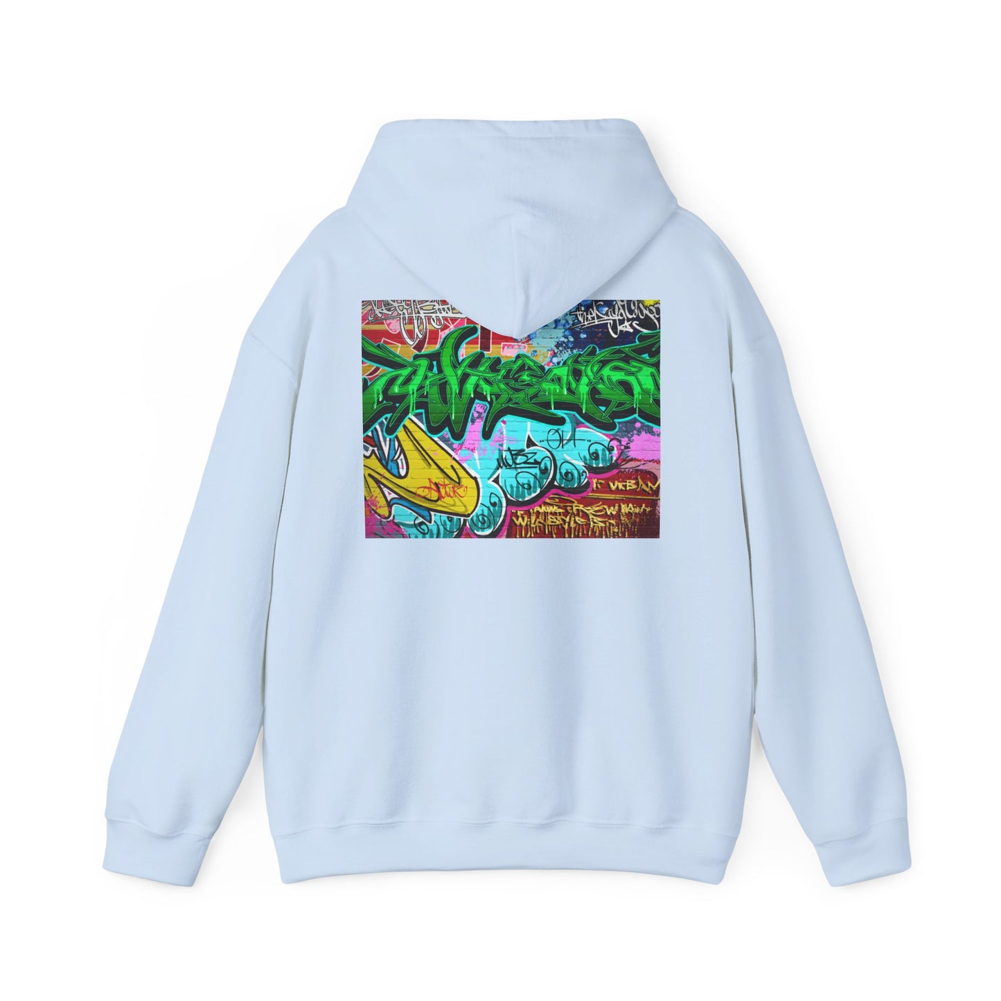 Urban Graffiti Unisex Hoodie, Trendy Streetwear Pullover, Casual Outfit for Hipsters, Graffiti Art Lover Gift, Cozy Sweatshirt