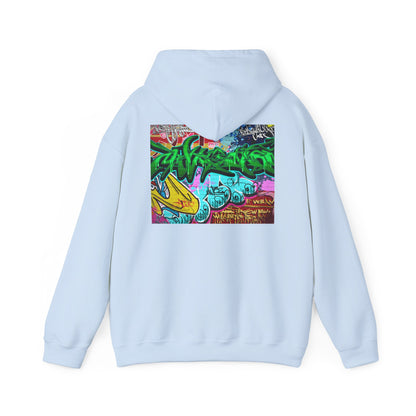 Urban Graffiti Unisex Hoodie, Trendy Streetwear Pullover, Casual Outfit for Hipsters, Graffiti Art Lover Gift, Cozy Sweatshirt